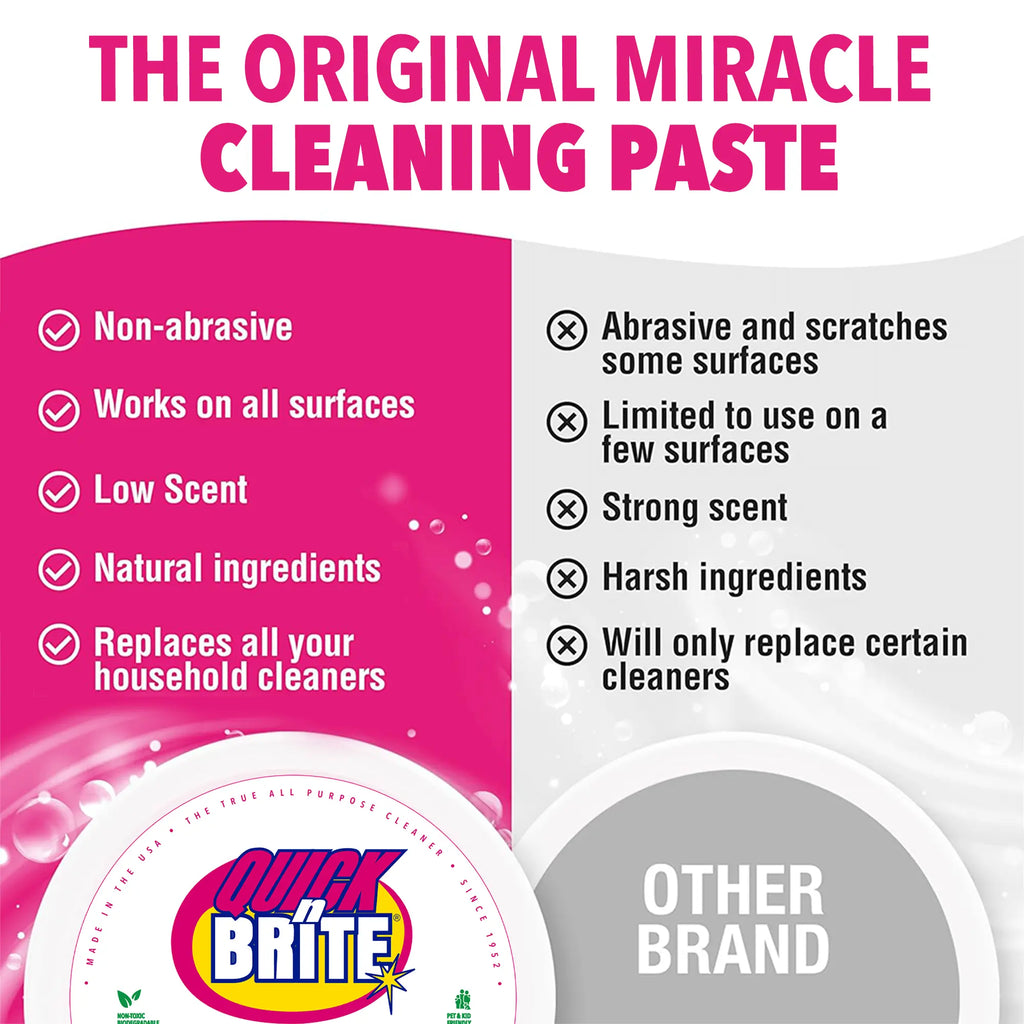 Quick 'n Brite All Purpose Cleaning Paste, 30oz Kit