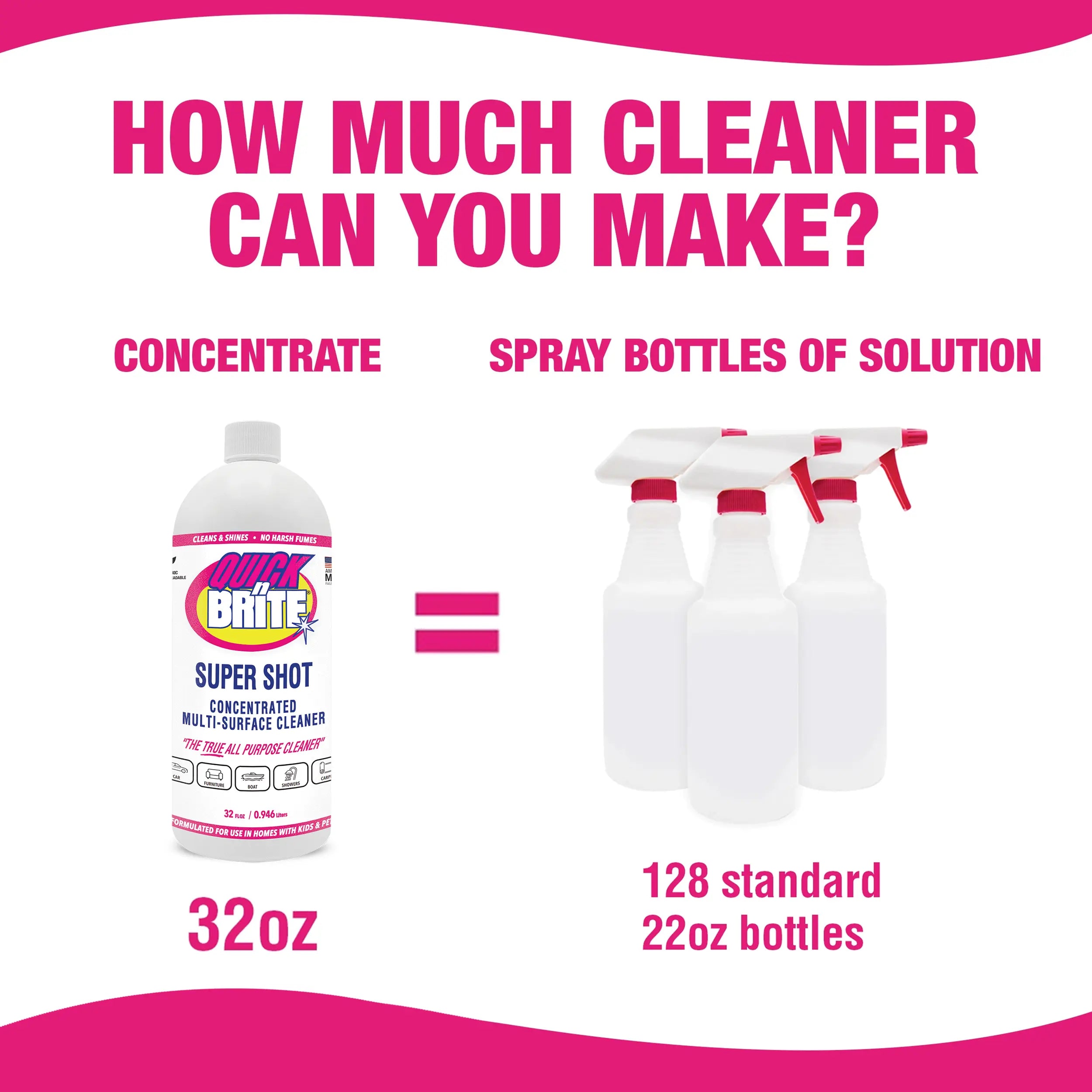 Quick ’n Brite Liquid Cleaner, Cleaning Concentrate