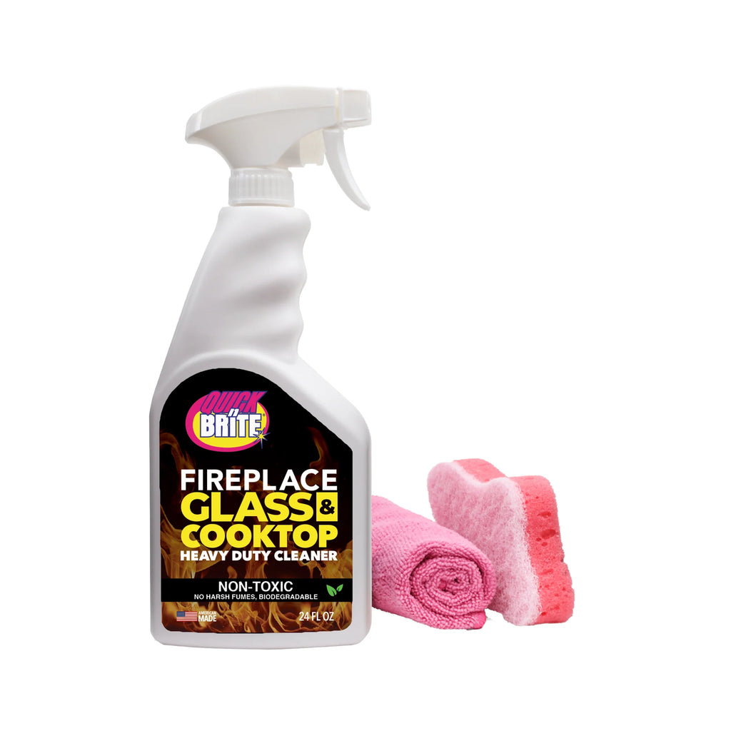Quick ’n Brite Fireplace Glass Cleaner