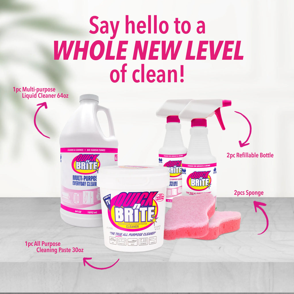 Quick 'n Brite All Purpose Cleaning Combo Kit