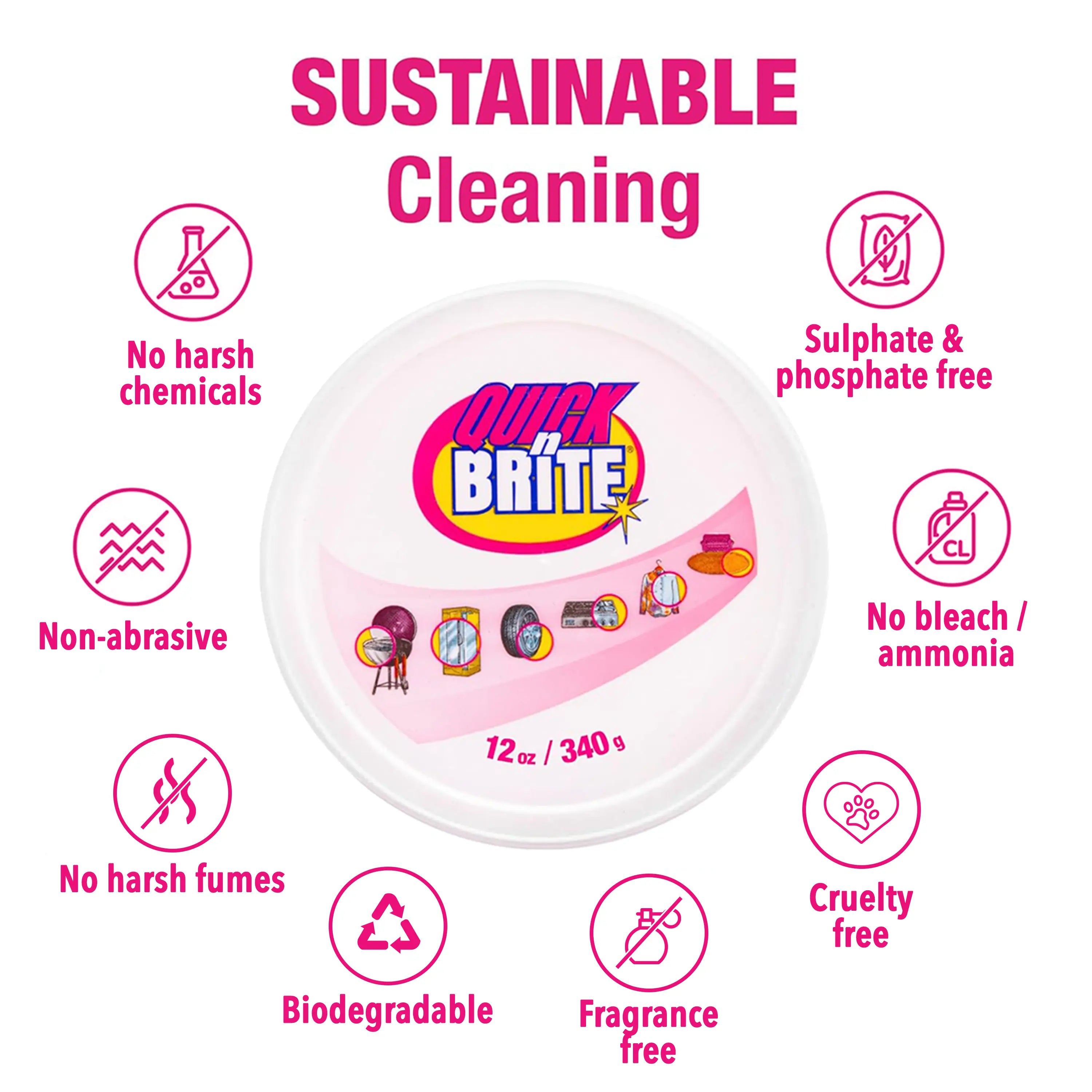 Quick 'n Brite All Purpose Cleaning Combo Kit