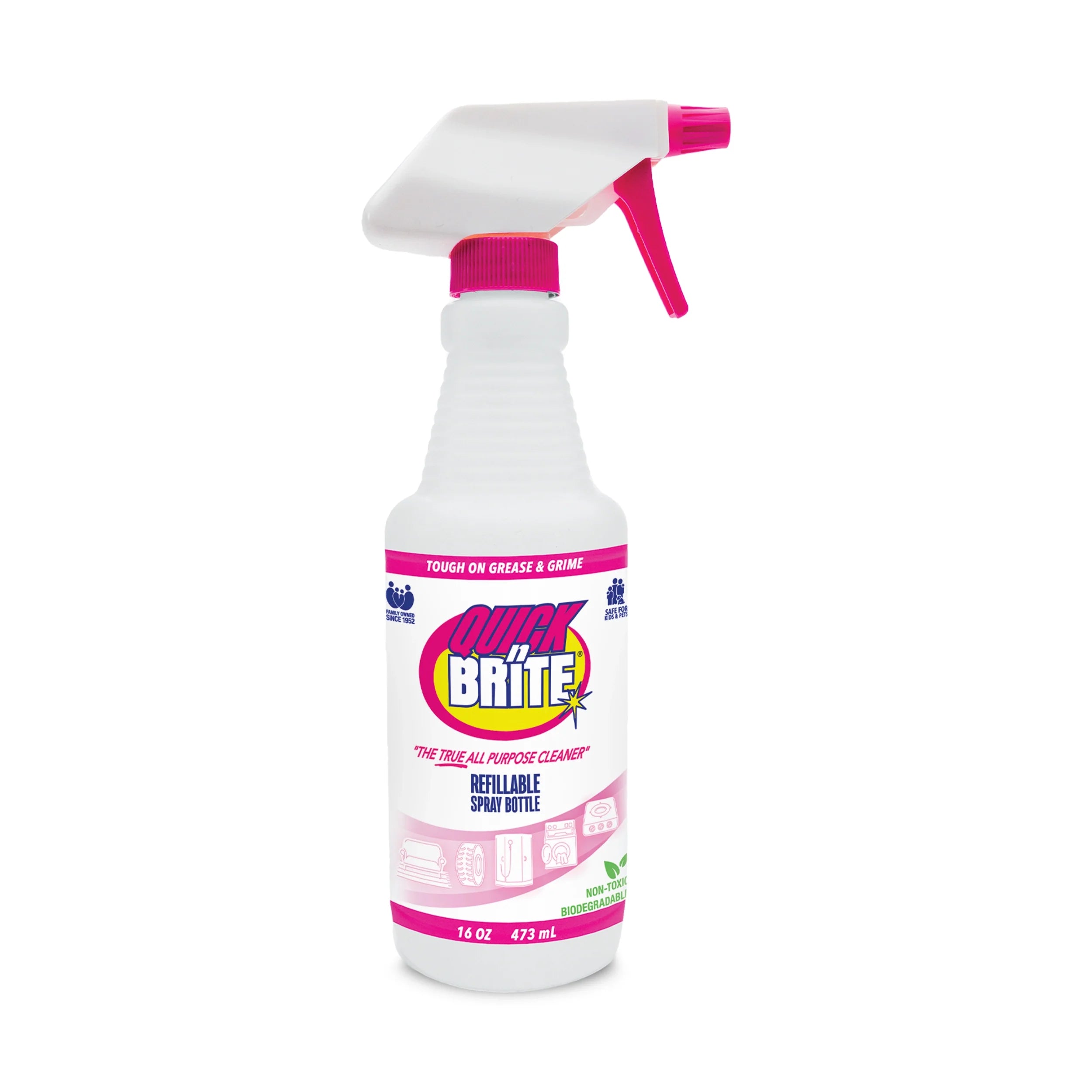 Quick ’n Brite Refillable Spray Bottle, 16oz
